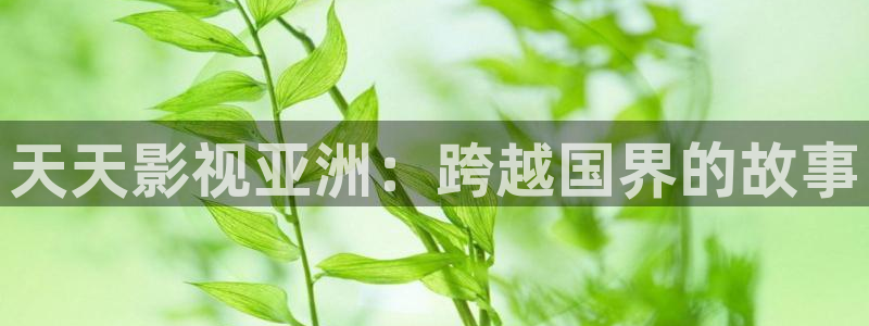 桔子影视免费观看：天天影视亚洲：跨越国界的故事